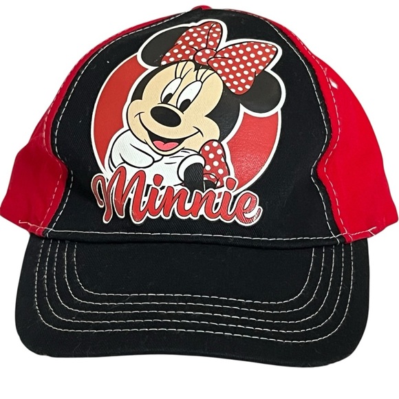 Minnie Mouse Red and Black Kids Cap - Picture 1 of 15